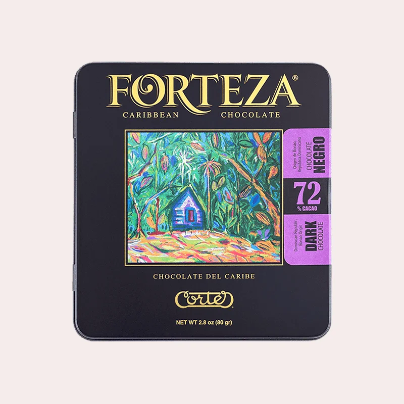 Chocolate Negro 72% Cacao, Origen Bonao, República Dominicana - 72% Cacao Dark Chocolate, Bonao Dominican Republic Origin